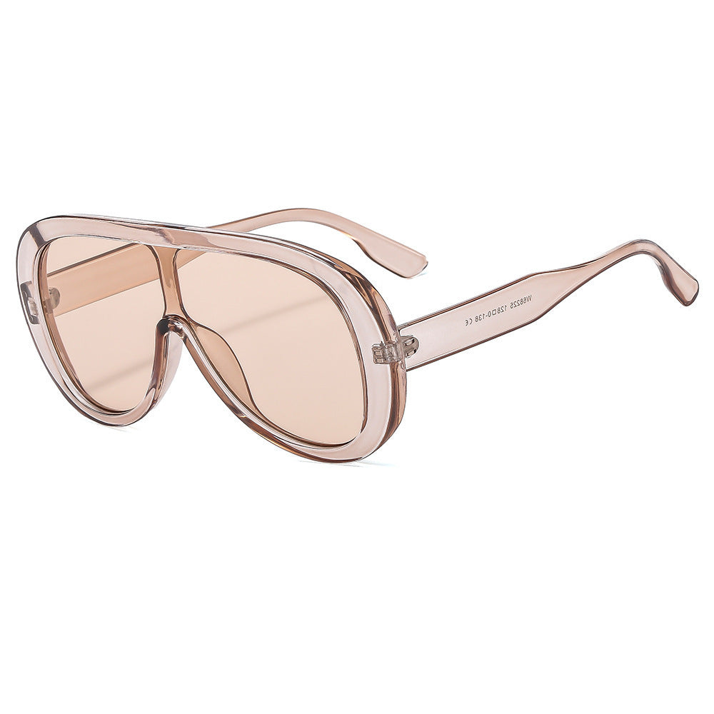 Damen modische Sonnenbrille mit breitem Rahmen Karnz