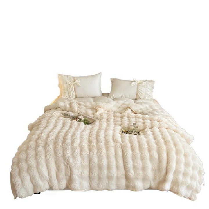 Ultra-weiche strukturierte Fleece-Decke Karnz