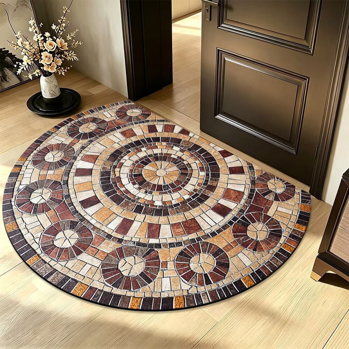 Künstlerischer Mosaikrunde Teppich