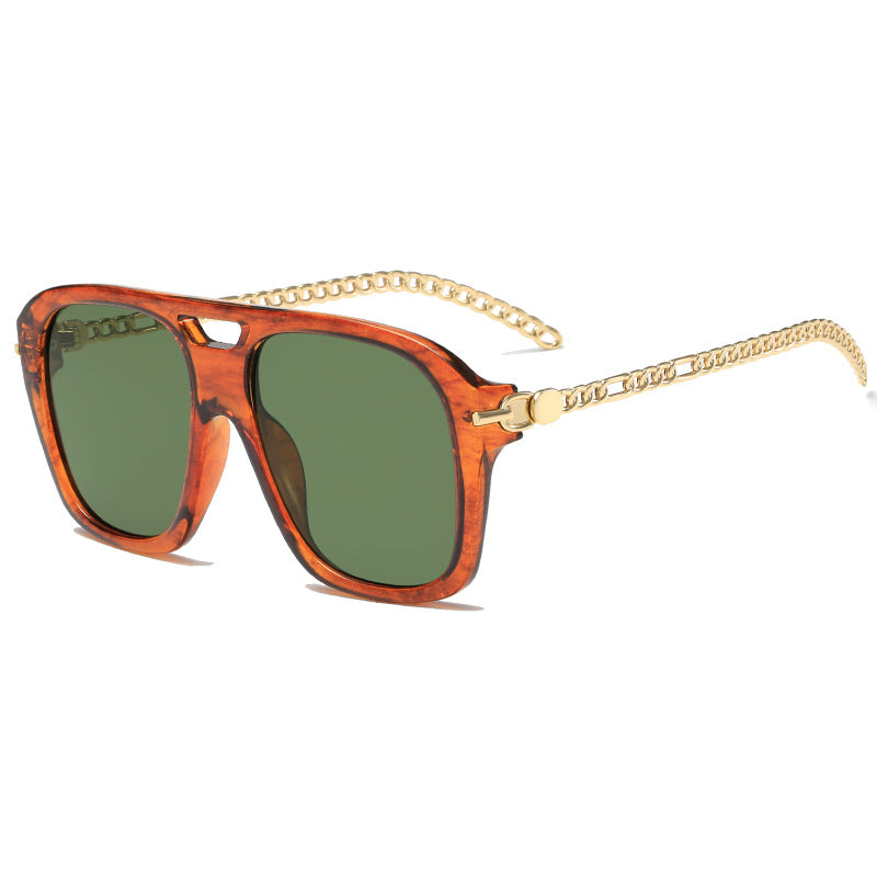 Damen Luxuriöse Sonnenbrille mit einzigartigem Kettenrahmen Karnz
