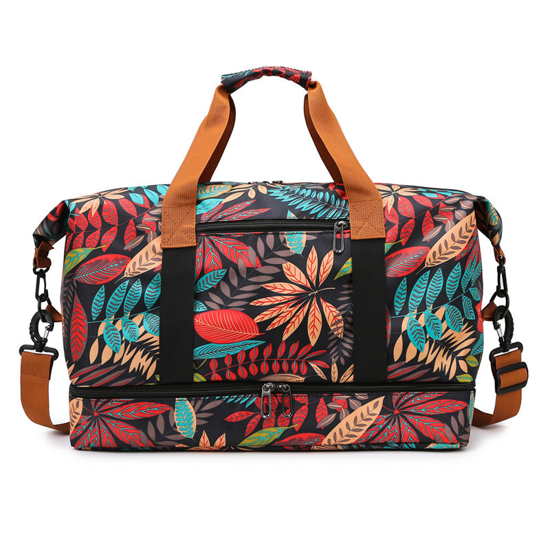Blumige Reis-Dufflebag