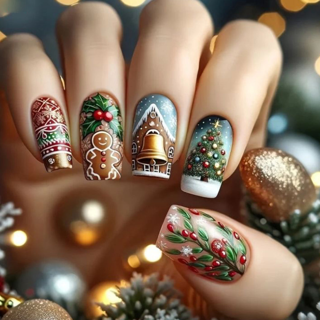 Feiertags-Themen 3D Nagelkunst Extensions Karnz