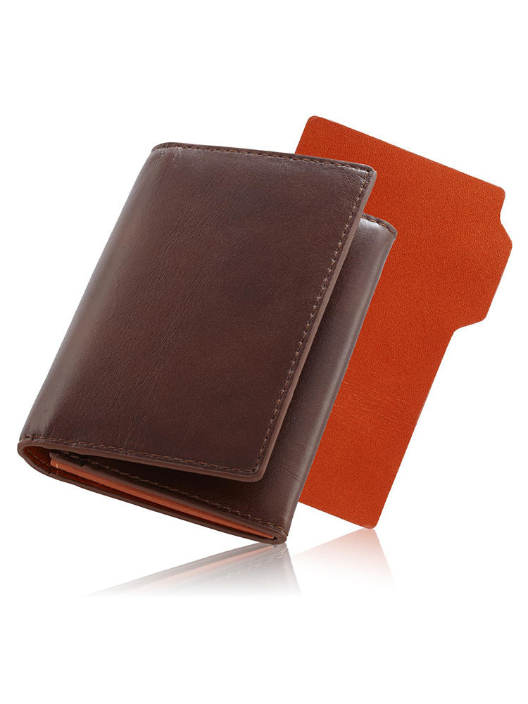 Elegante Bi-Fold Leder Brieftasche mit Kartenfächern Karnz