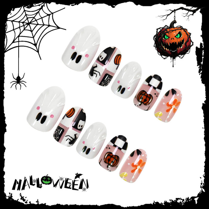 Halloween-Themen Dekorative Press-On Nagelset 1790738710