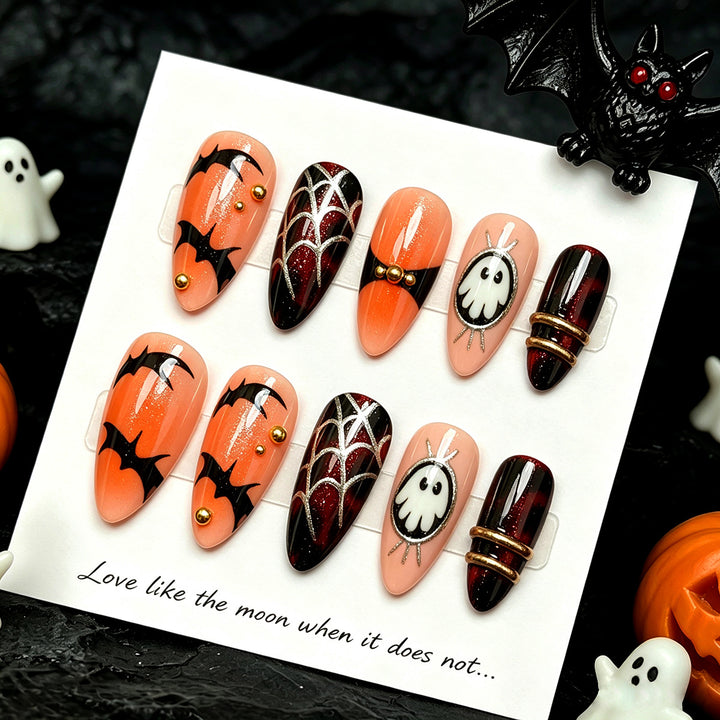 Halloween-Themen Press-On-Nagelkollektion