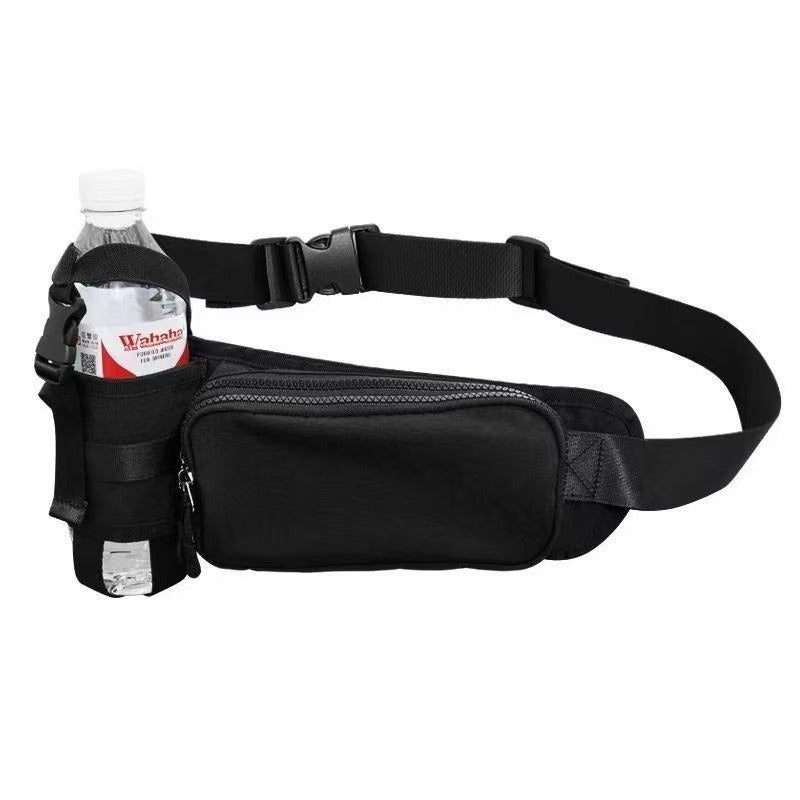 Unisex Multifunktionale Gürteltasche mit Wasserflaschenhalter und verstellbarem Gurt Karnz