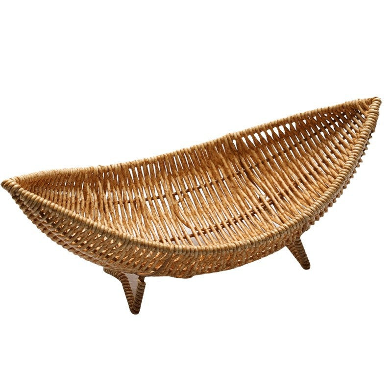 Unisex Ausgefallener Rattan Obstkorb Karnz