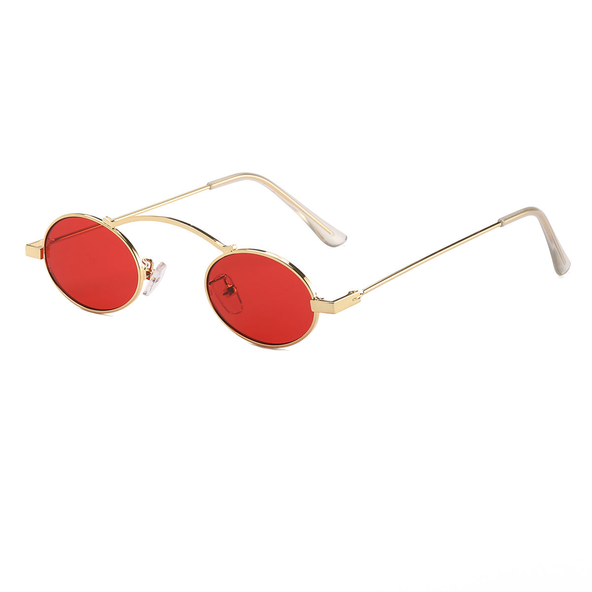 Damen modische Sonnenbrille mit einzigartigem kreisförmigen Rahmen und charaktervollen Gläsern Karnz