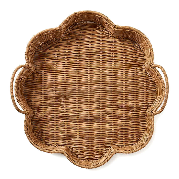 Eleganter Servierkorb aus handgeflochtenem Naturmaterial Karnz