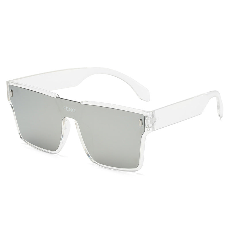 Damen modische quadratische Sonnenbrille mit robustem Kunststoffrahmen Karnz