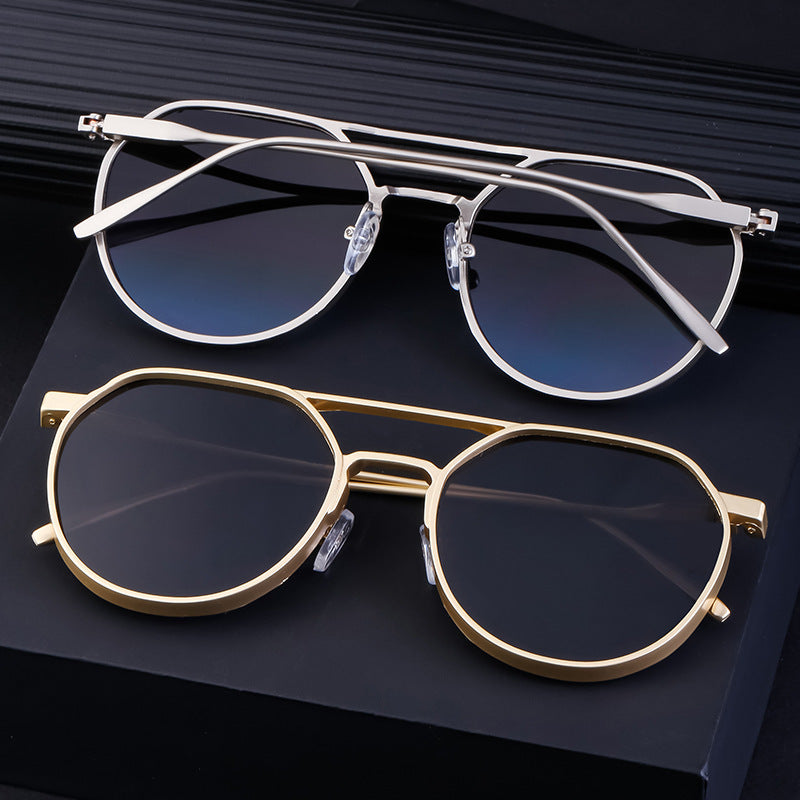 Damen modische Sonnenbrille im stilvollen runden Design Karnz