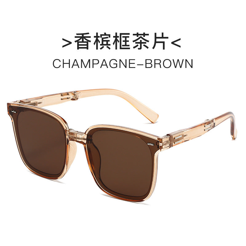 Damen elegante quadratische Sonnenbrille mit stilvollem Schildkrötenmuster und UV-Schutz Karnz