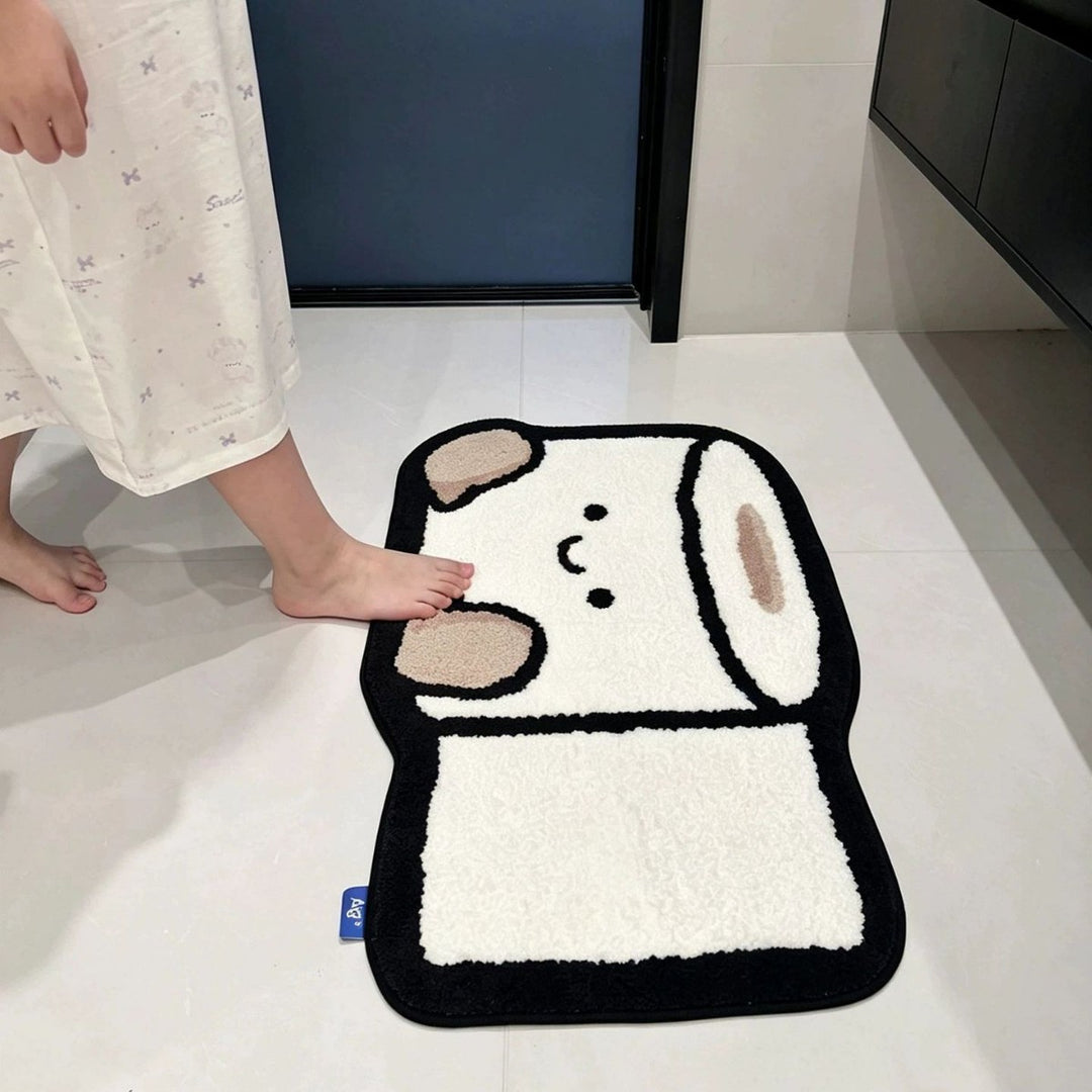 Plüsch Anti-Rutsch Cartoon Toilettenpapier Badewanne Matte