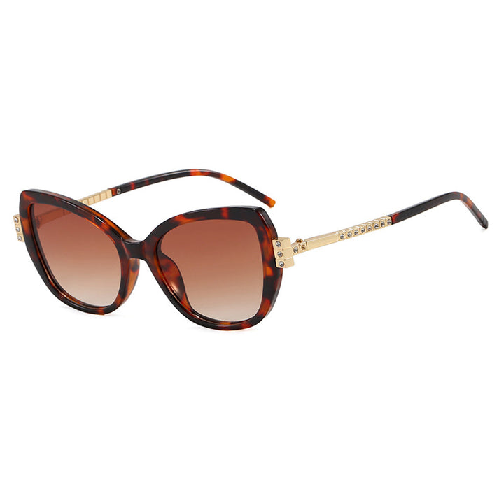 Damen oversized Sonnenbrille mit schützendem UV-Filter und eleganten Akzenten Karnz