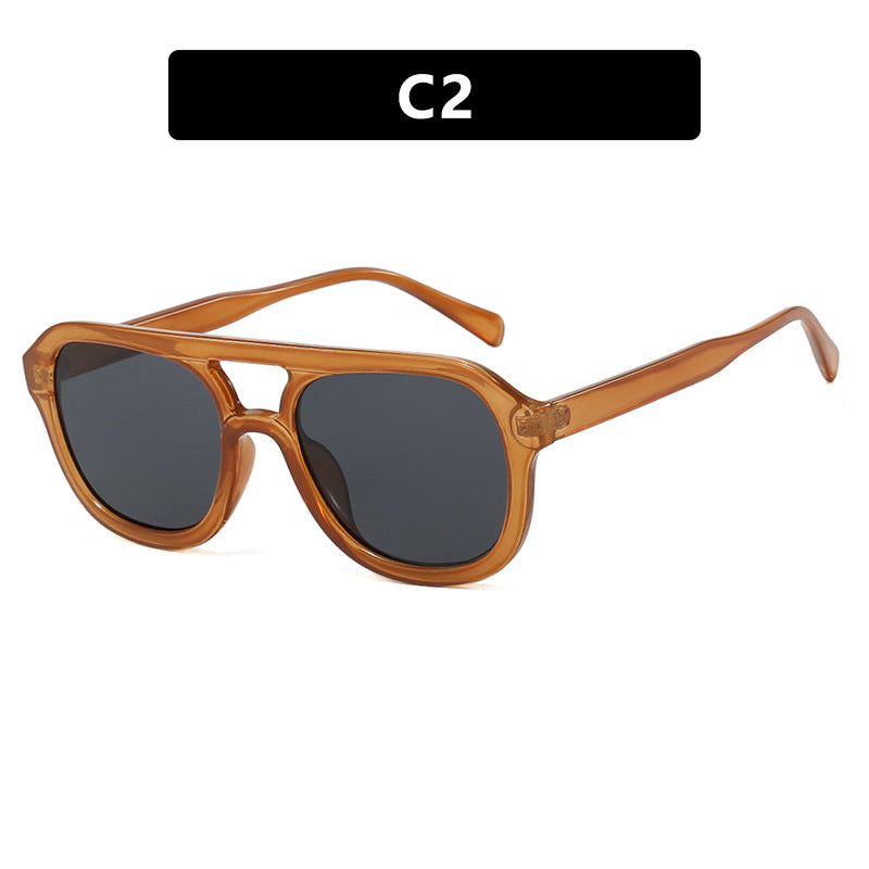 Damen modische Sportsonnenbrille mit breitem, flexiblen Rahmen Karnz
