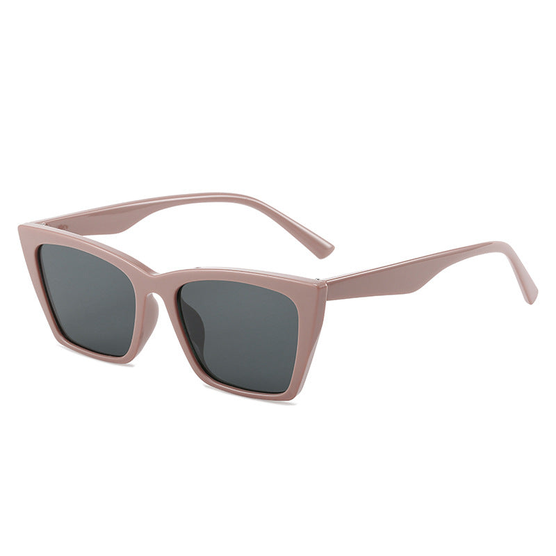 Damen modische geometrische Sonnenbrille mit schützendem UV-Schutz Karnz