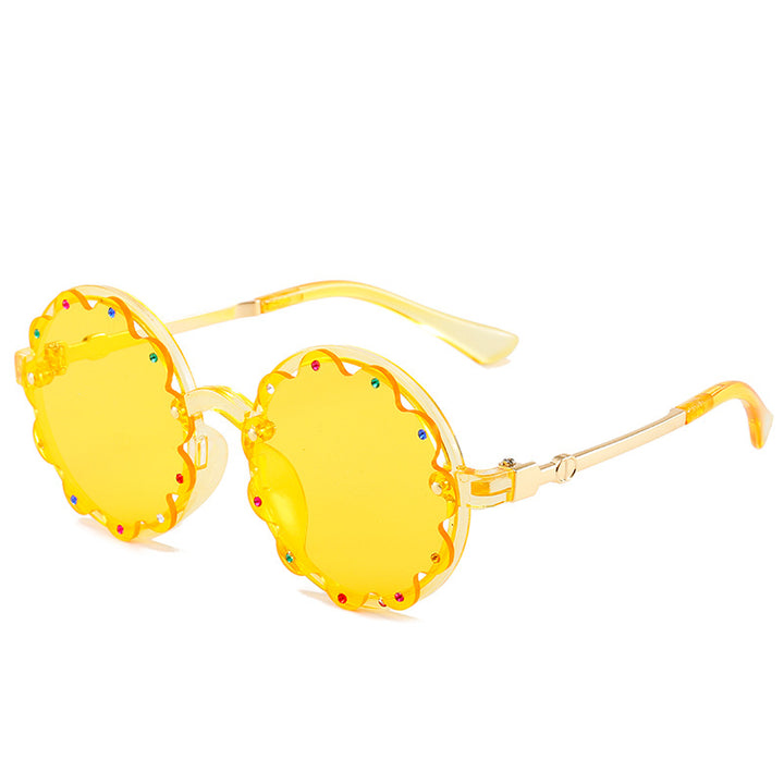 Stilvolle dekorative runde Rahmen-Sonnenbrille Karnz