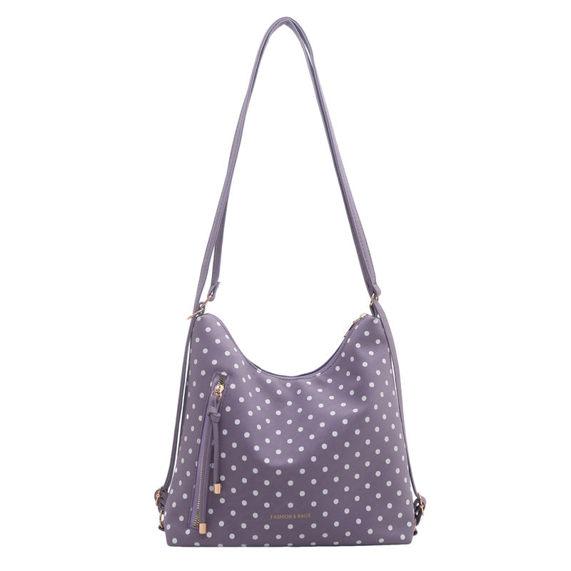 Stylische Polka Dot Umhängetasche