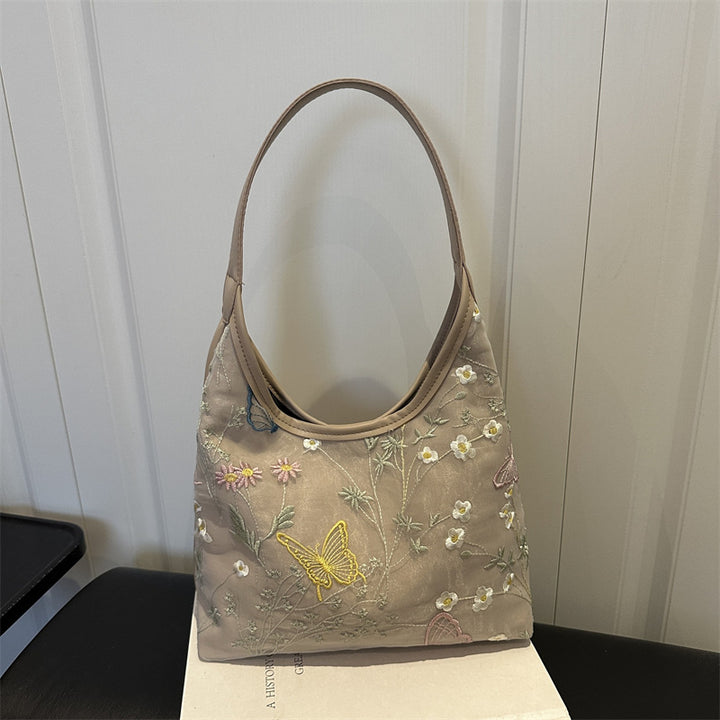 Elegante Schmetterlings-verzierte Schultertasche