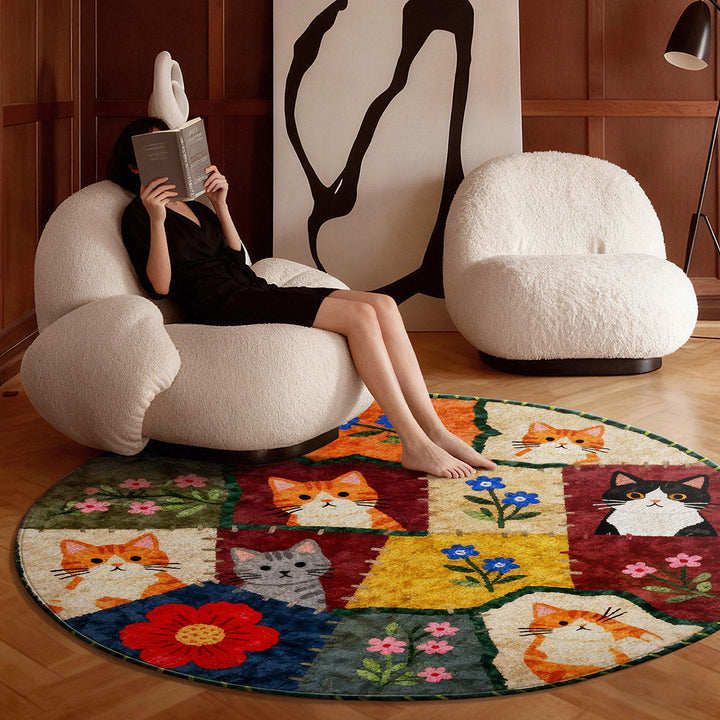 Kat-themed gemütlicher Teppich