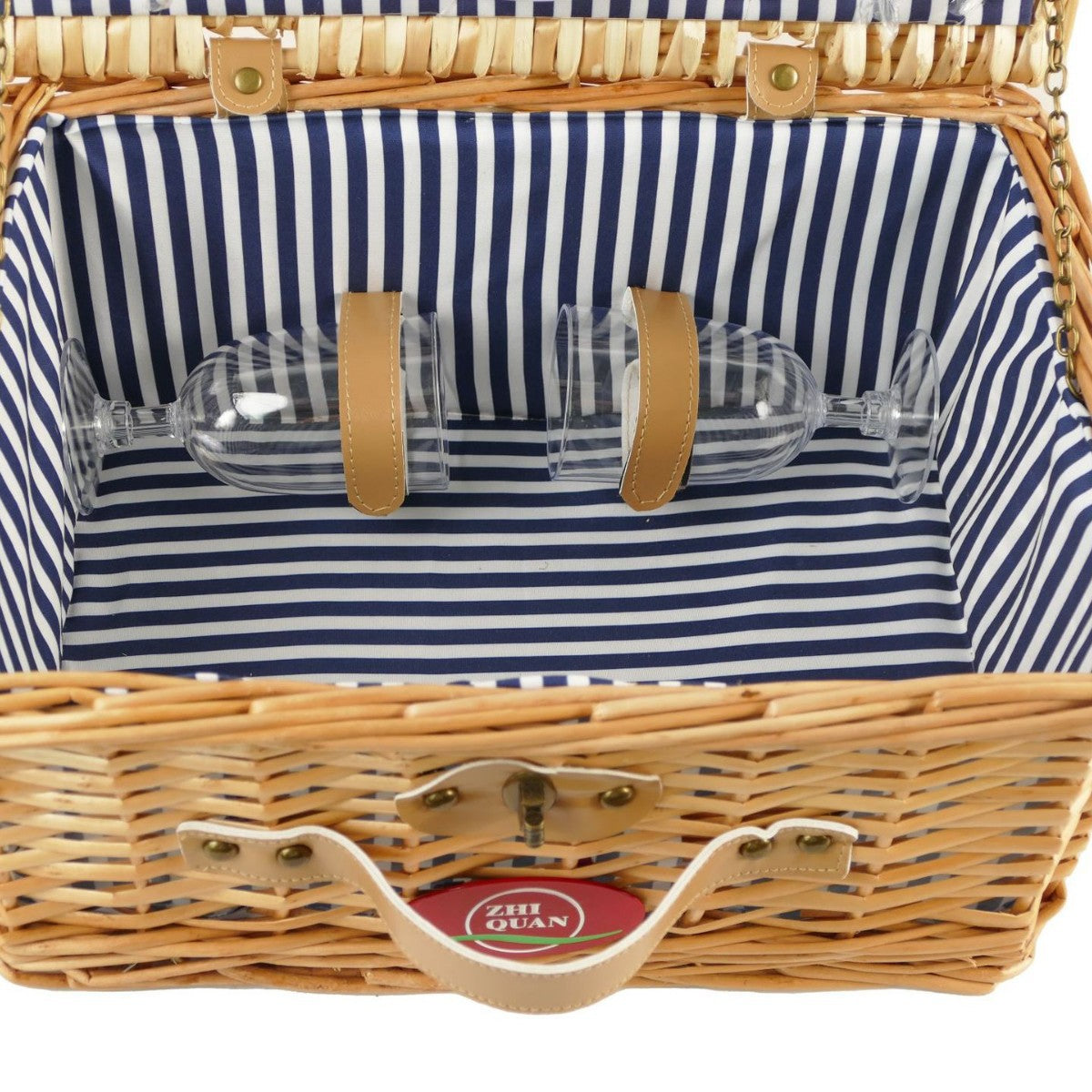 Damen Picknickkorb mit integriertem Geschirrset Karnz
