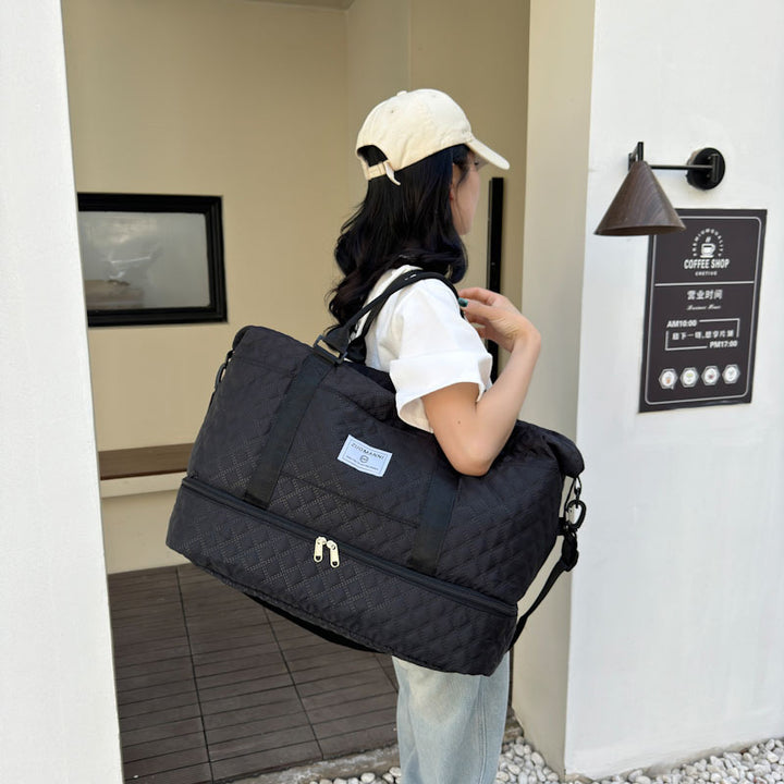 Stilvolle gesteppt Reis-Duffle Karnz
