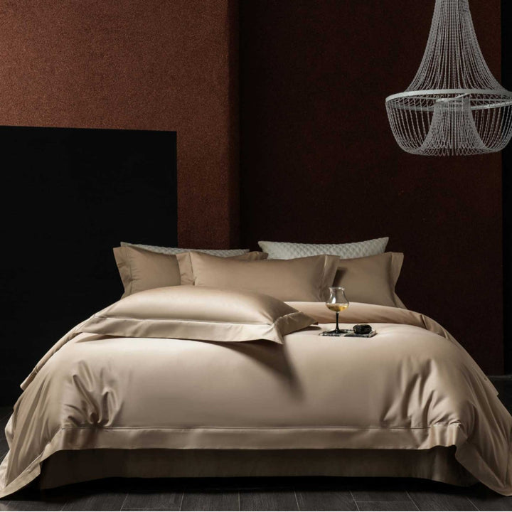 Ultra-weiches Satin Bettbezug- und Kissenbezug-Set