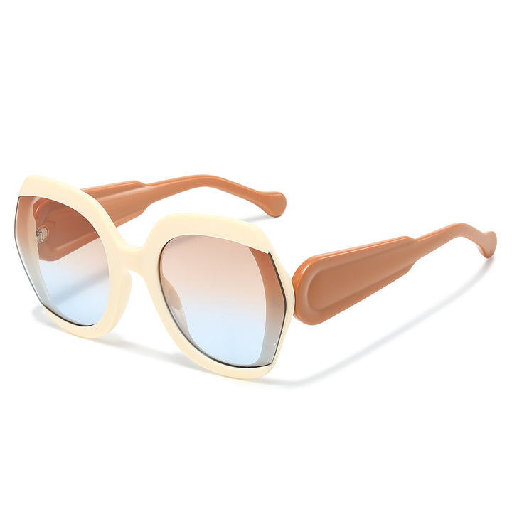 Modebewusste Übergroße Sonnenbrille Karnz