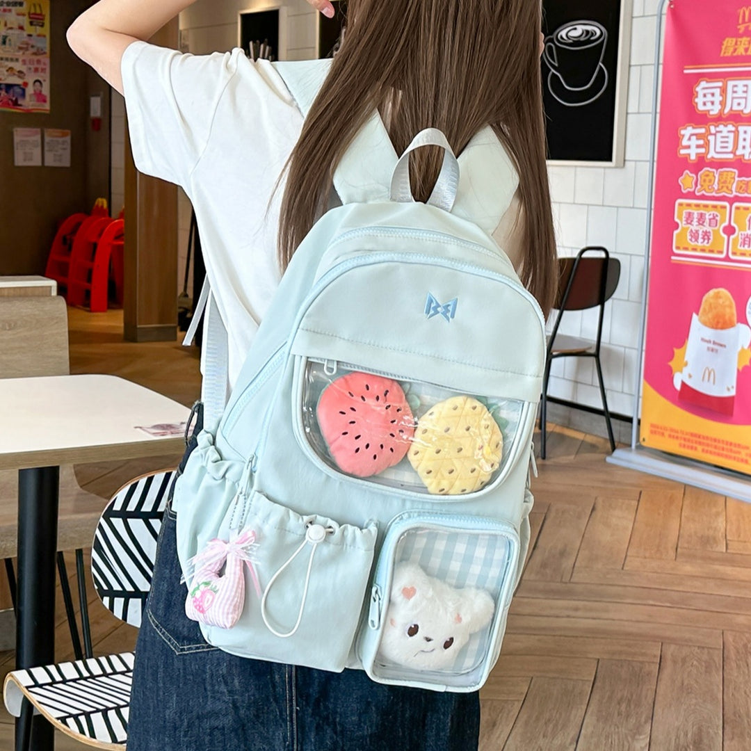 Funktionaler Karomuster-Rucksack Karnz