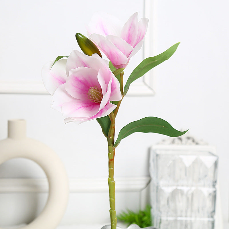 Elegantes Magnolien-Blumenarrangement für die Wohnkultur