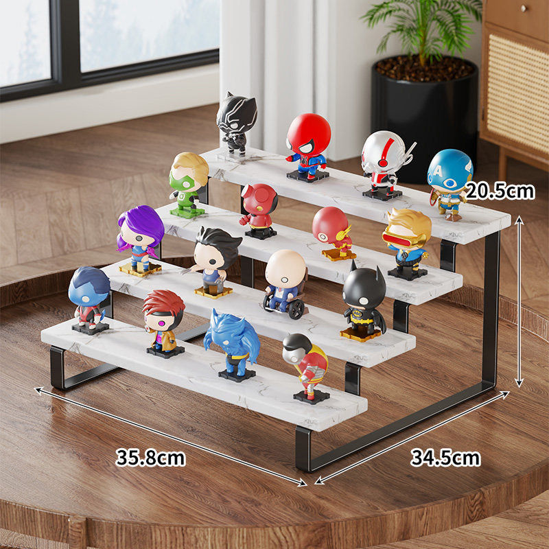Gestuftes Holz Pop Figur Display Organizer