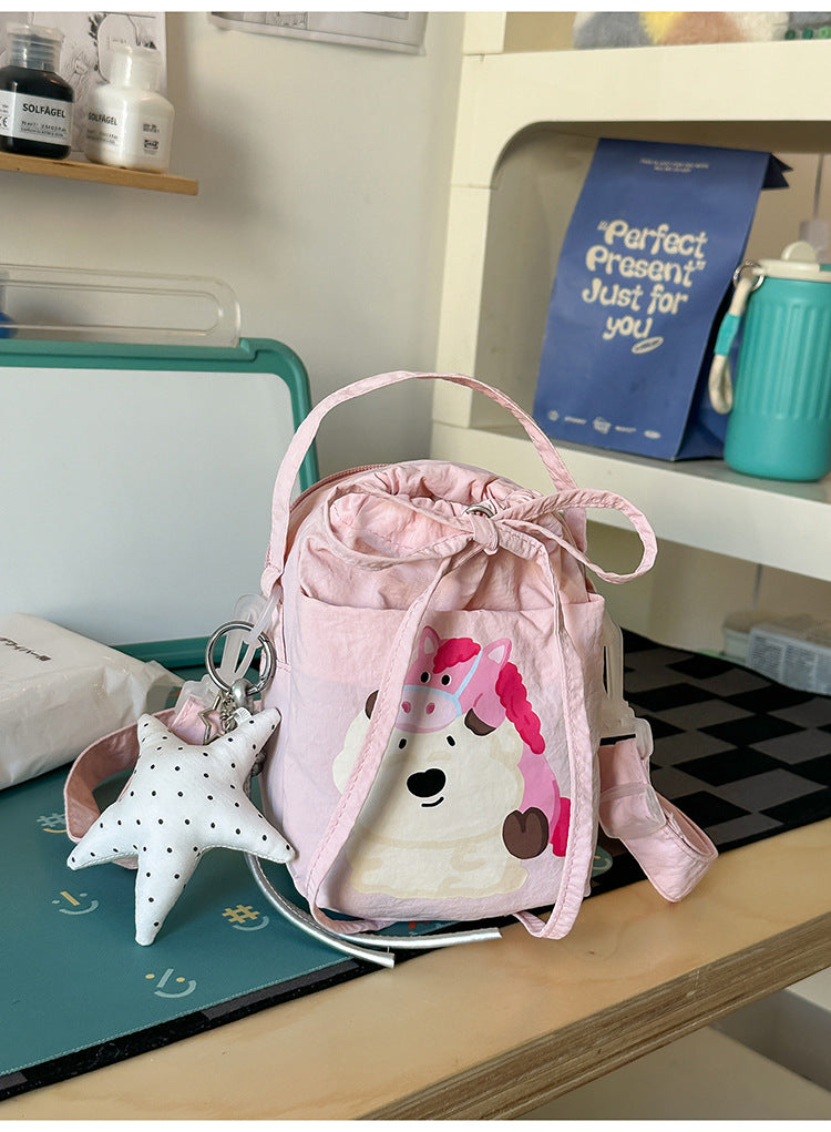 Niedlicher Plüsch-Charakter Mini-Rucksack