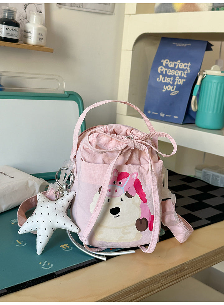 Niedlicher Plüsch-Charakter Mini-Rucksack