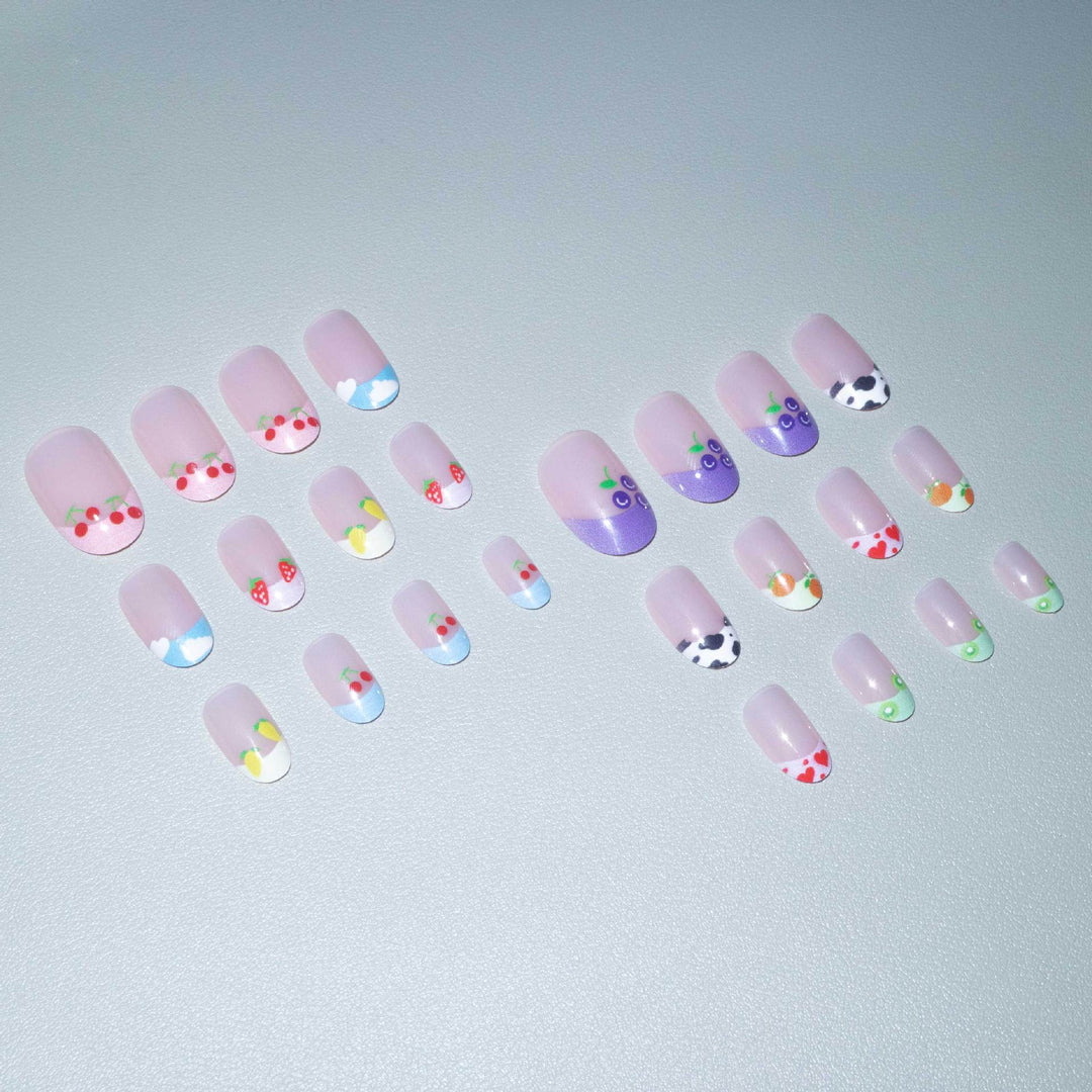 Kreatives fruchtartiges Nagelkunst-Set