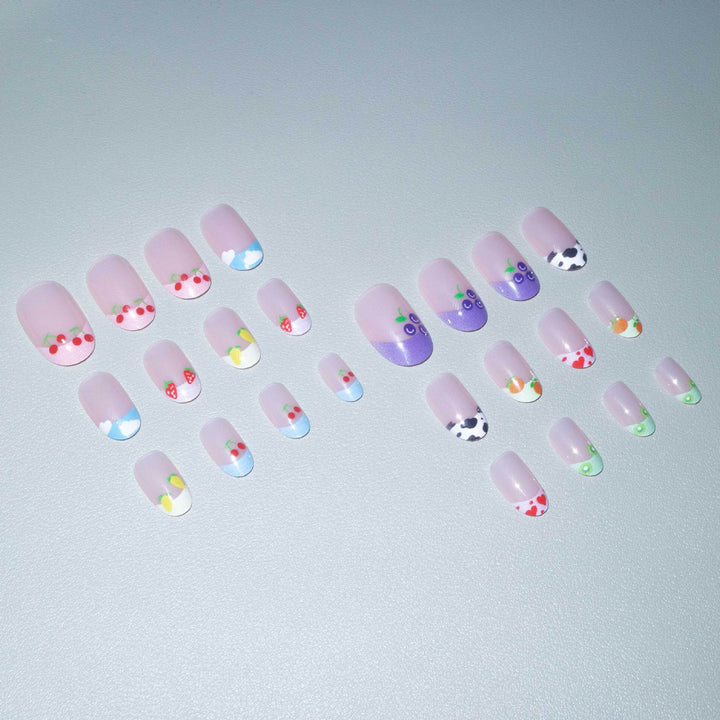 Kreatives fruchtartiges Nagelkunst-Set