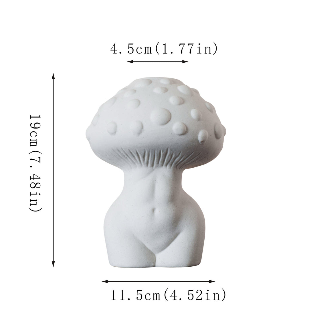 Künstlerische Pilzskulptur