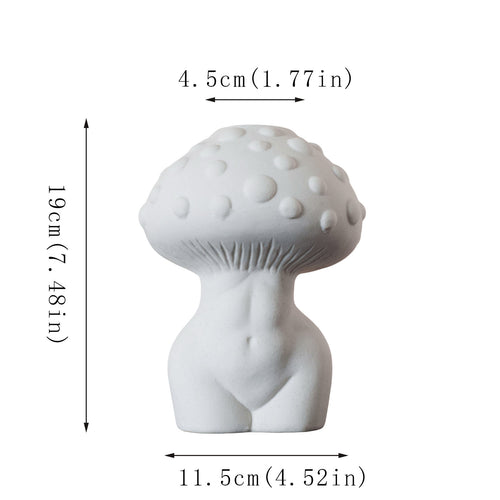 Künstlerische Pilzskulptur