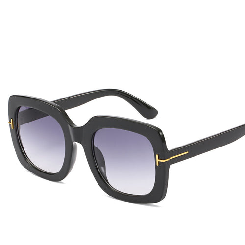 Oversized Mode Sonnenbrille mit verlaufenden Gläsern Karnz