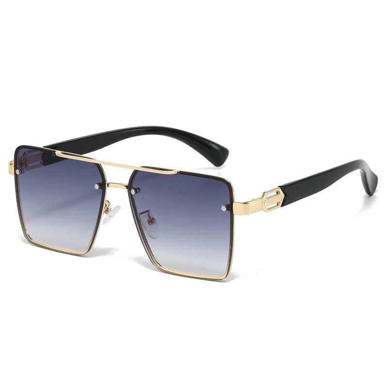 Damen quadratische Sonnenbrille mit elegantem Metallrahmen Karnz