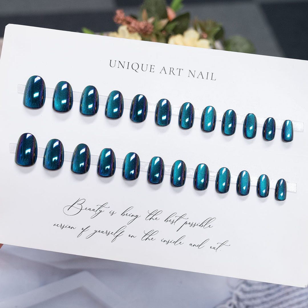 Metallic Press-On Nagel Set