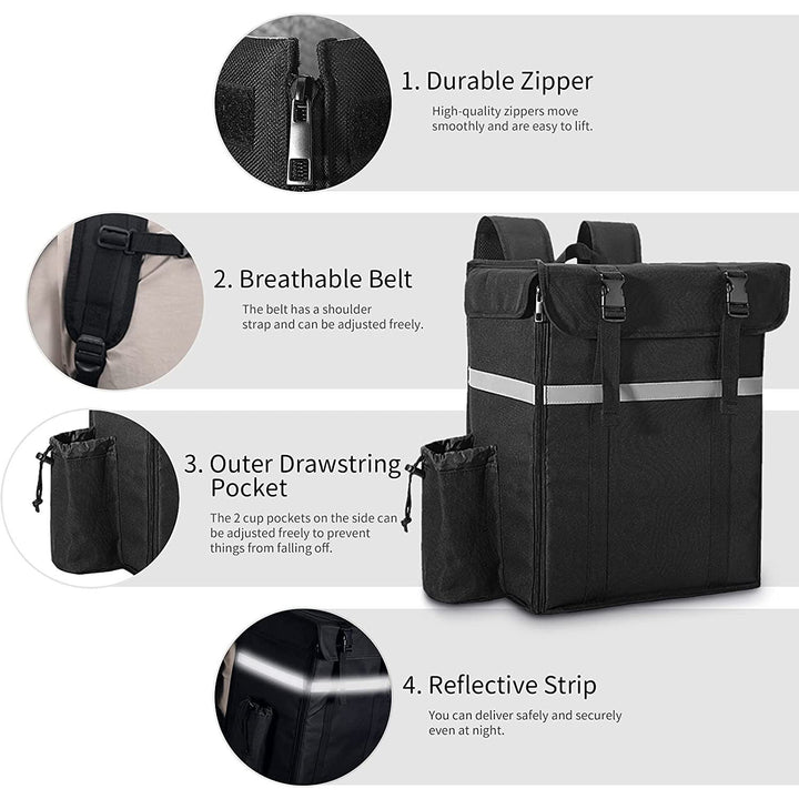 Damen Multifunktionale Kühltasche mit isoliertem Innenbereich und seitlichen Fächern Karnz