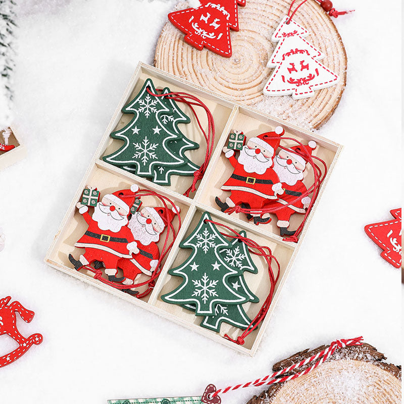 Dekorative Holz-Weihnachtsglocken-Ornamente