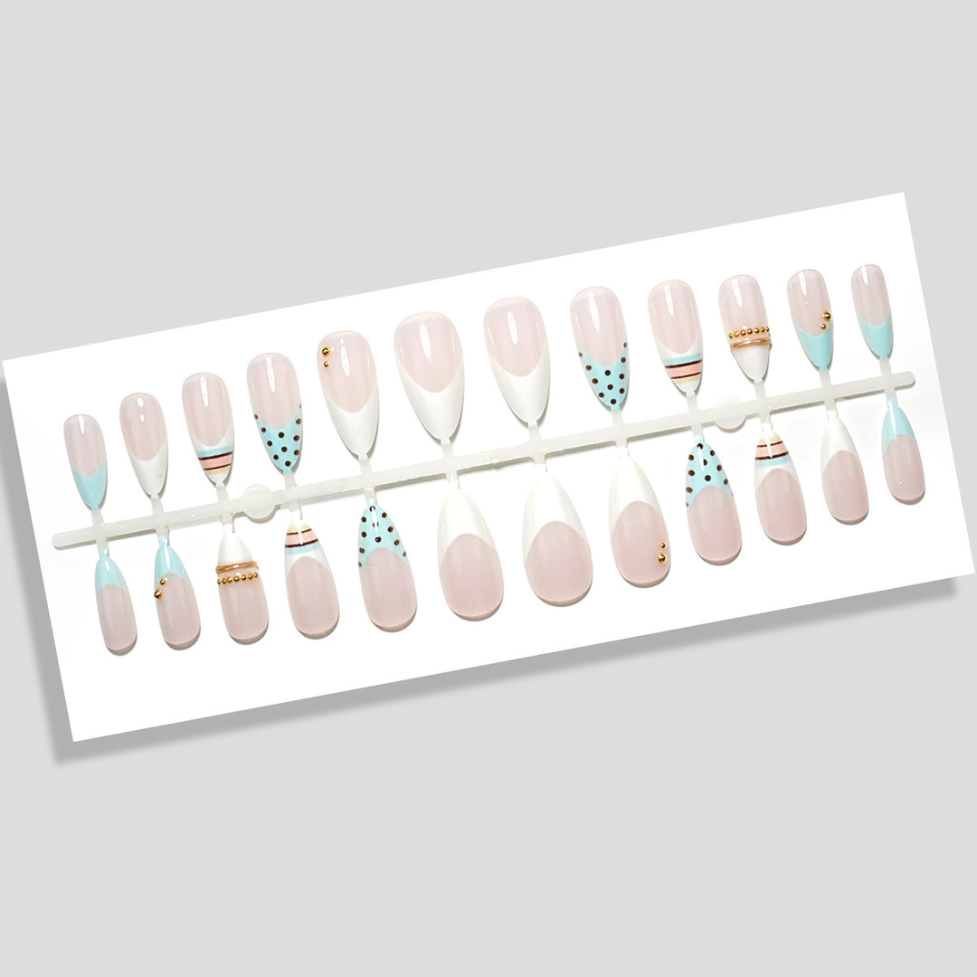 Premium Dekorative Press-On Nagelset