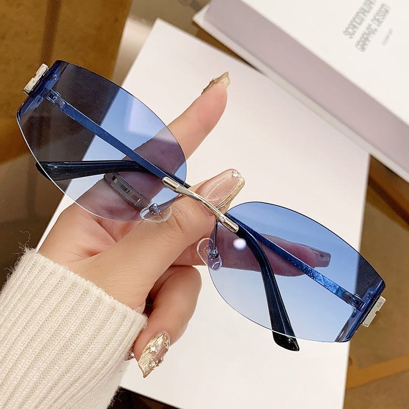 Damen sportliche Flieger-Sonnenbrille mit schützendem UV-Filter und flexiblem Rahmen Karnz
