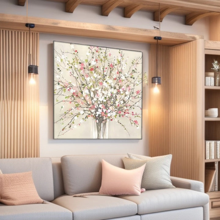 Floral-themed Canvas Wanddekoration