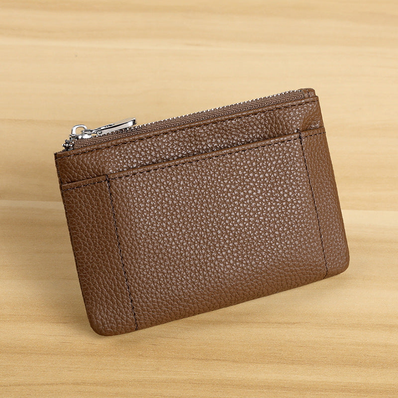 Premium Leder Reißverschluss Tasche