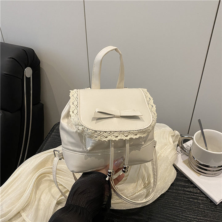 Niedlicher Mini-Rucksack mit Spitzenbesatz Karnz