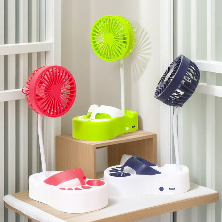 Unisex Tragbarer USB Tischventilator mit flexiblem Arm und mehreren Geschwindigkeitsstufen Karnz