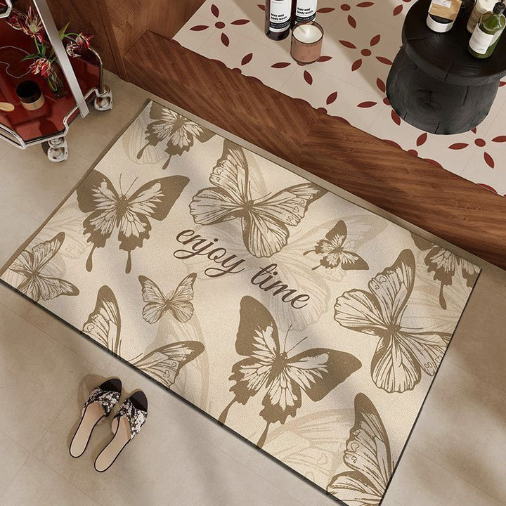 Inspirierender Schmetterling-Themen Teppich