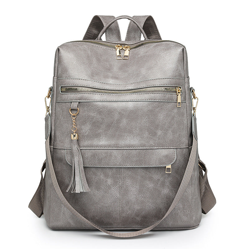 Vielseitiger stilvoller Leder-Rucksack Karnz
